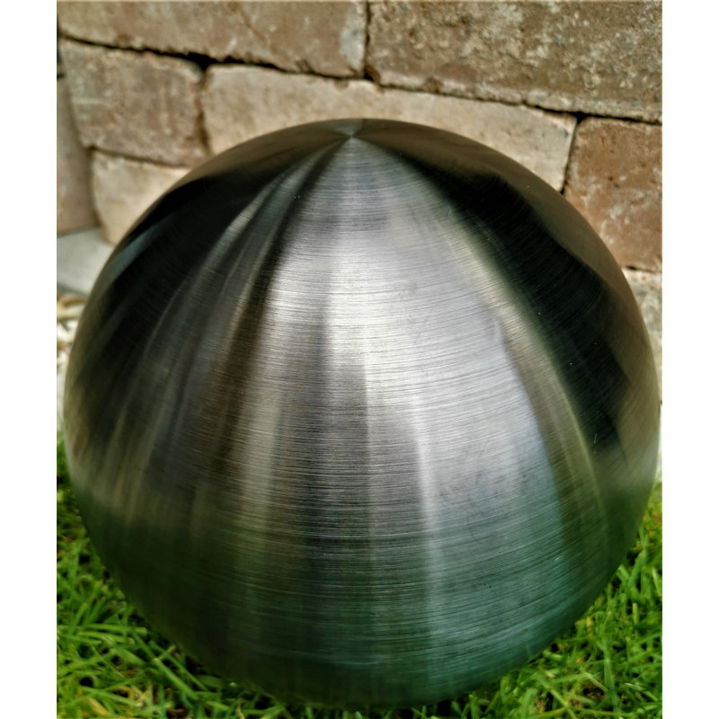 Darzell Stainless Steel Garden Accent, 40 cm H x 40 cm W x 40 cm D, Black matt