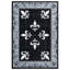 Tapis noir à bordure Goines-1669153382