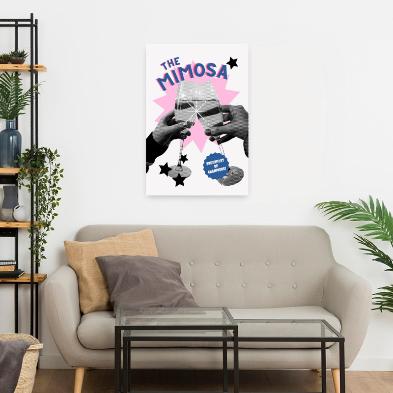 Art contemporain rétro, H 24 po x l 16 po