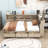 Wood Daybed with Storage Shelves and Three Drawers-1798452490
