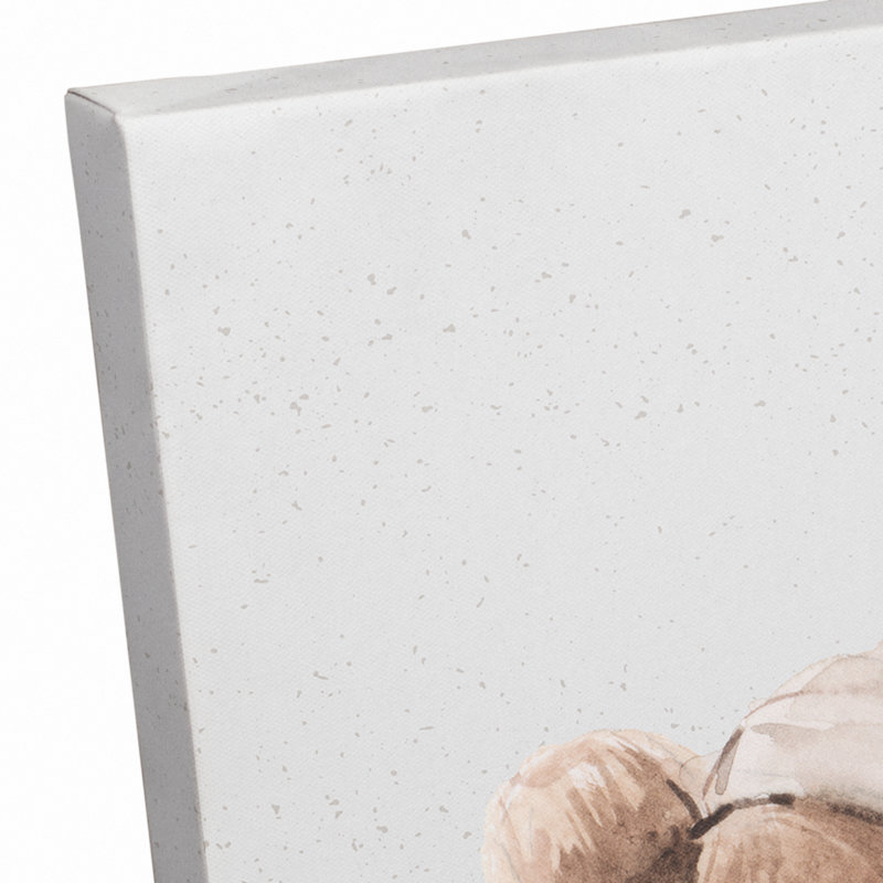 Bedtime Teddy, reproduction sur toile, H 14 po x l 11 po