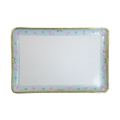 Butterfly Porcelain China Bathroom Tray