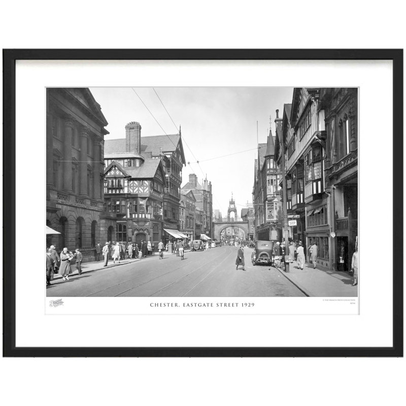 Chester, Eastgate Street 1929 by Francis Frith - Single Picture Frame Print, 45cm H x 60cm W x 2.3cm D