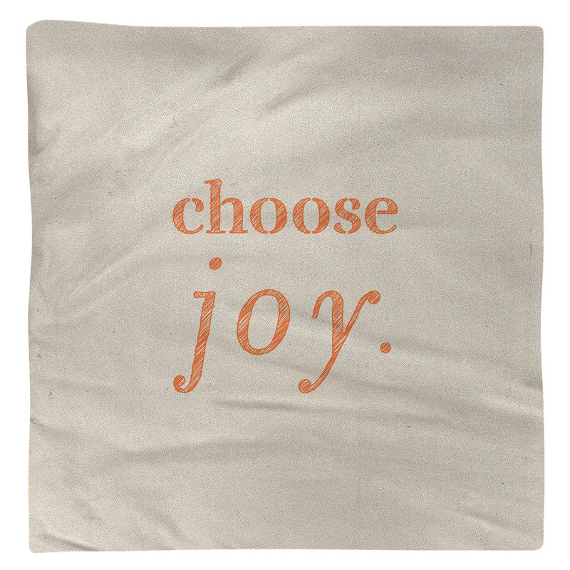 Polyester, Cotton No Pattern Square Napkin, White/Orange, Polyester, 22" L x 22" W