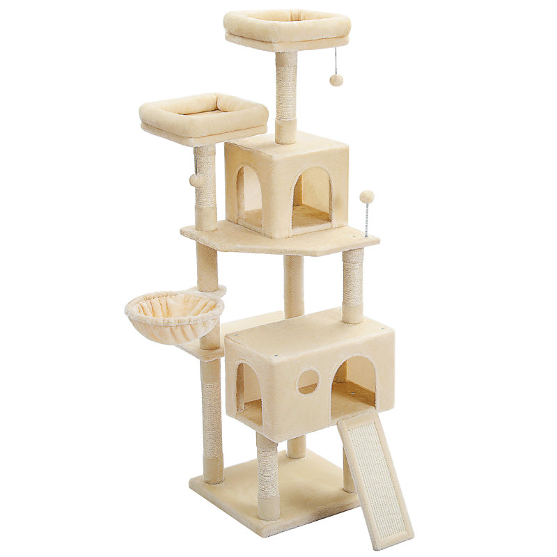 Tour à chat pour chat, Beige