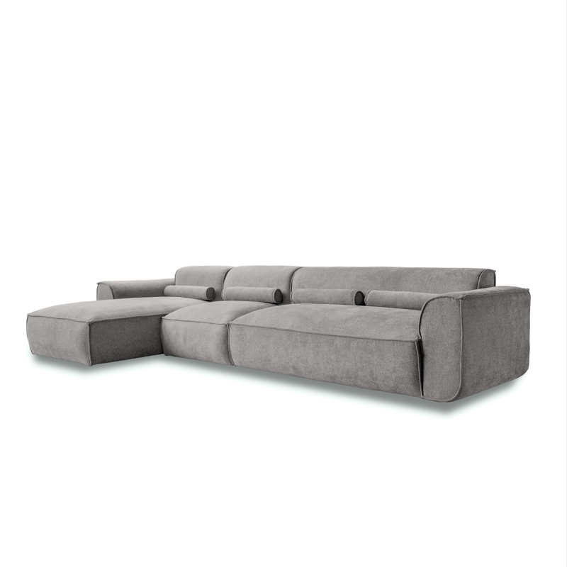 Flex Felix 6 Seater Corner Sofa , Grey, Left Hand Facing