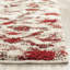 Tapis de zone ivoire/rouge Tibetan Shag-11329080