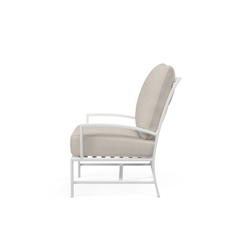 Bristol Outdoor Lounge Chair, Canvas Flax Sunbrella®