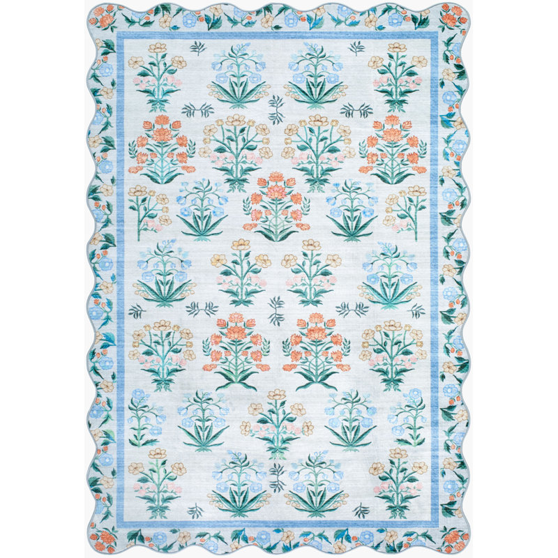 Tapis tissé à la machine Hakizimana, Rectangle 5 pi 3 po x 7 pi 7 po