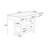 Nibbi 51.7" Console Table with 2 Wooden Drawers and Shelf,Metal Legs-1790380722