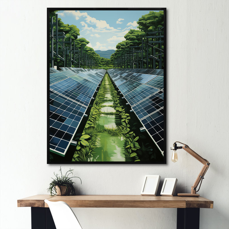 Panneaux solaires Green Solution Field I, Cadre flottant noir, H 40 po x l 30 po x P 1,5 po