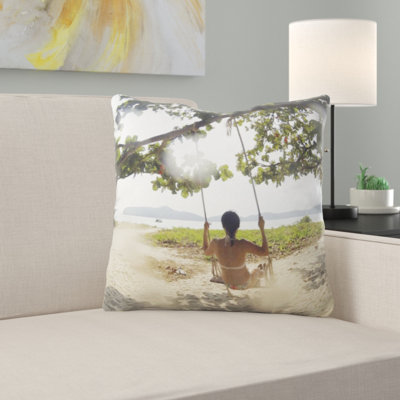 Coussin de plage tropical