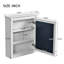 Armoire de rangement murale 24 po x 27 po avec miroir-505853153