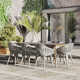 Alyisa 75'' Rectangular 8 - Person Outdoor Dining Set