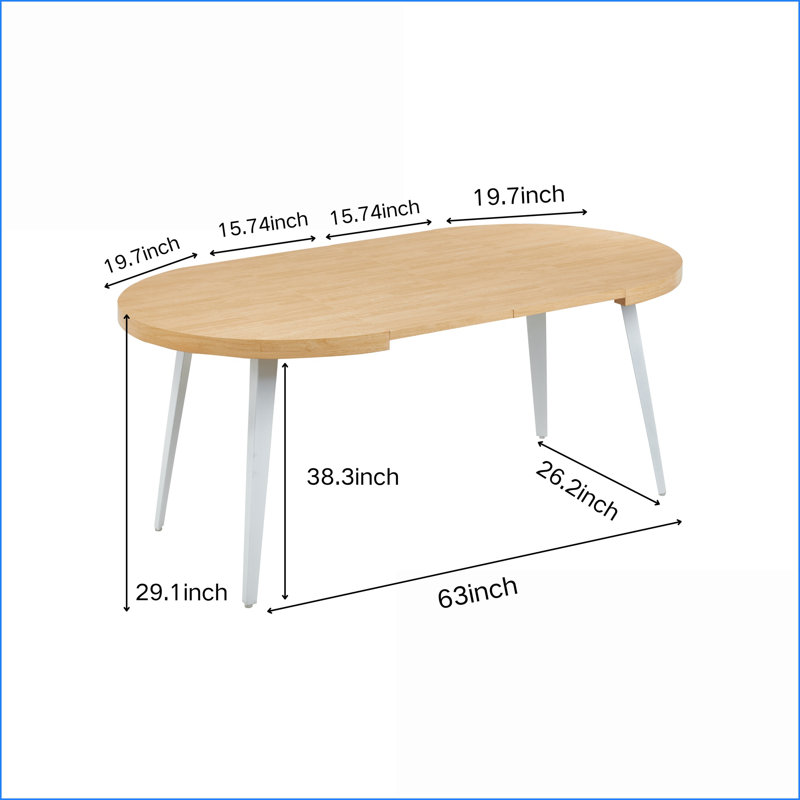 Table basse extensible Oak-Look