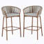 Ensemble de 2 tabourets de bar Lodi