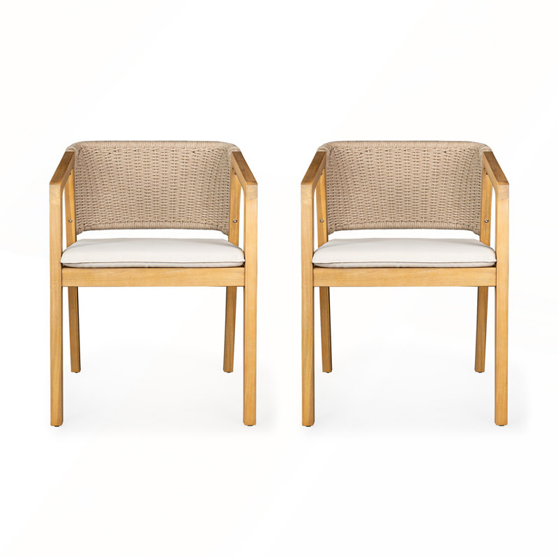 Elegant Set of 2 Dining Chairs with Comfortable Padded Seats for Modern and Classic Interiors.
