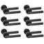 6 Pairs Knurled T-Bar Door Handles