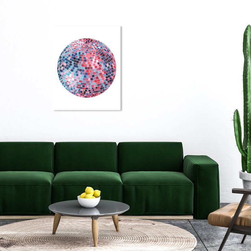 Faaria Disco Ball Viii sur toile, H 36 po x l 30 po x P 0,8 po
