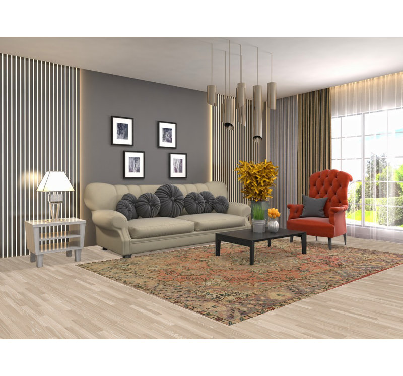 Tapis traditionnel rétro 6 x 9