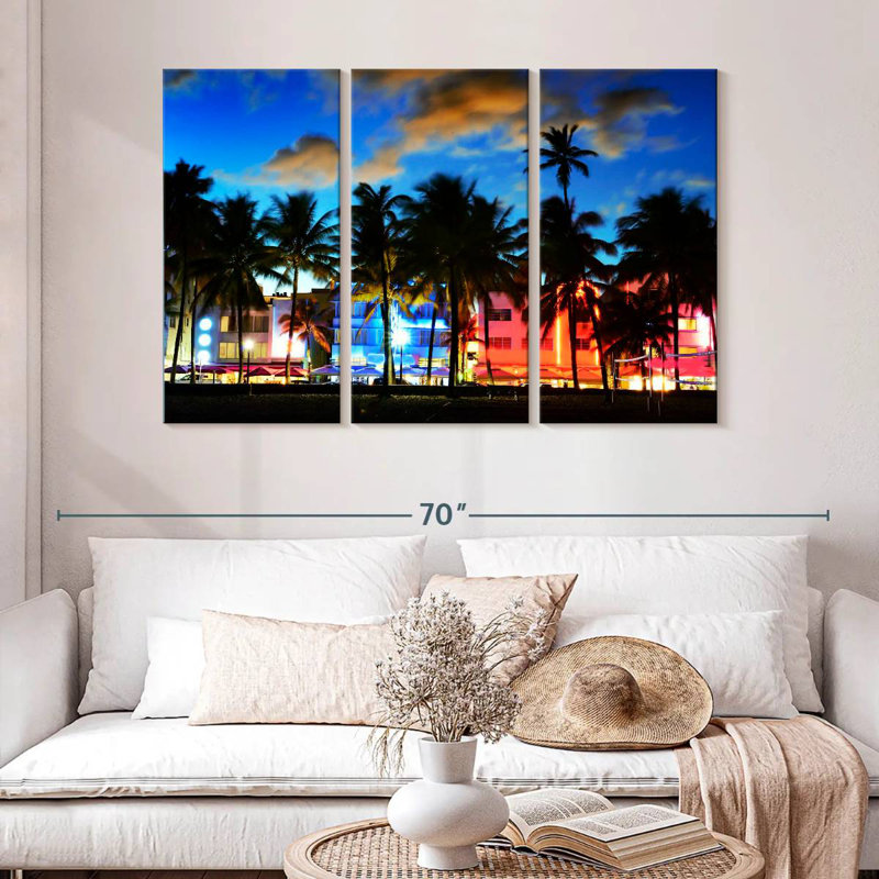 Sebbie Ocean Drive Florida, 32" H x 50" W