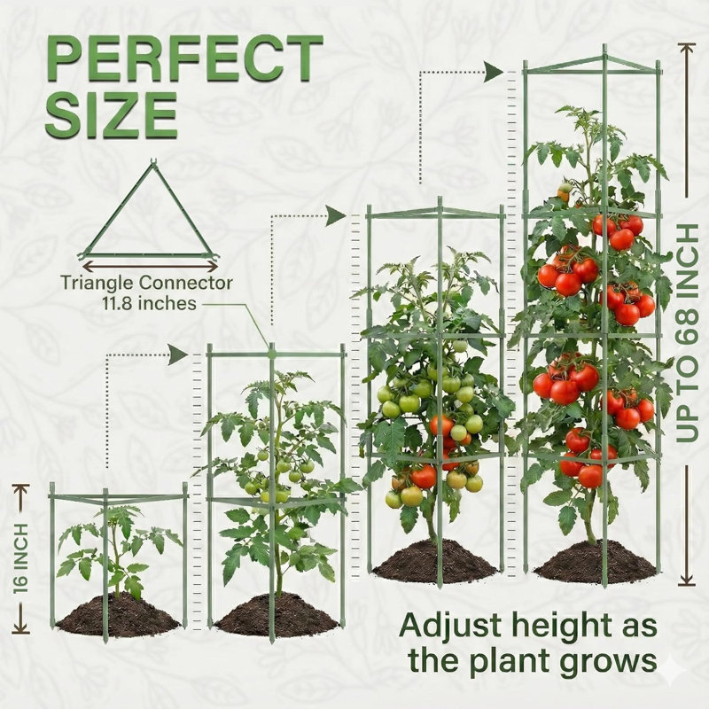 Treillis pour jardin et pots à fleurs Tomatoes Plant Stakes