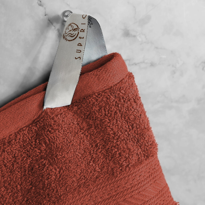 Drap de bain en coton peigné Glenlee, Chocolat chaud