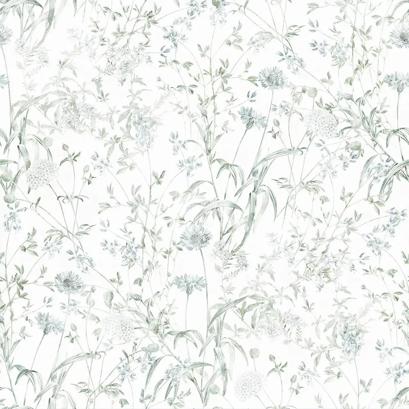 Rouleau de papier peint à peler et coller délicatement sauge Wildflower
