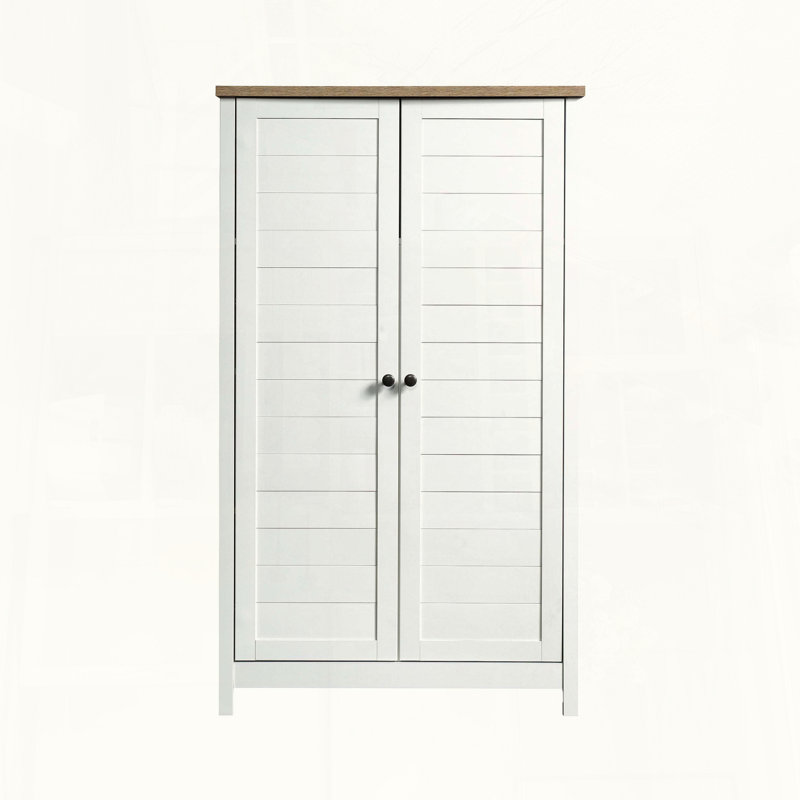 White Farmhouse Storage Cabinet