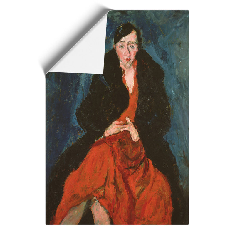Portrait Of Madeleine Castaing by Chaim Soutine - No Frame Painting, 59cm H x 42cm W x 0.1cm D