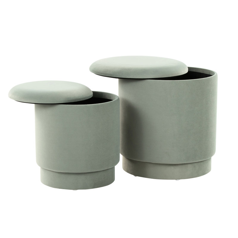 Velours contemporain avec couvercles amovibles, rembourrage en mousse pour plus de confort, style de poids limité de 250 lb, rangement supplémentaire sur les couvercles, rembourrage confortable, utilisation à l'intérieur