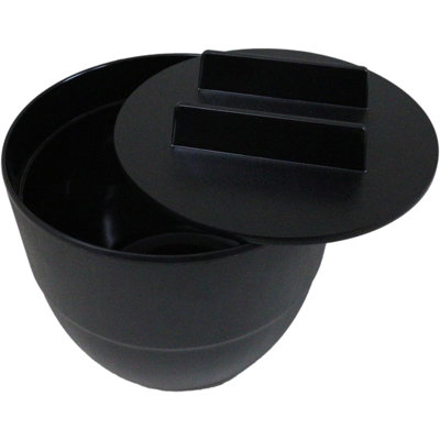 Made In Japan Melamine Modern Ohitsu Rice Container Serving Bowl With Lid 60Oz