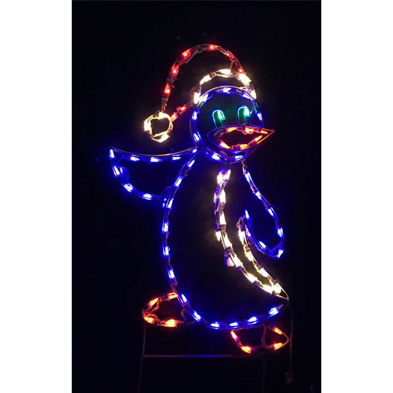 Figurine lumineuse pingouin de Noël