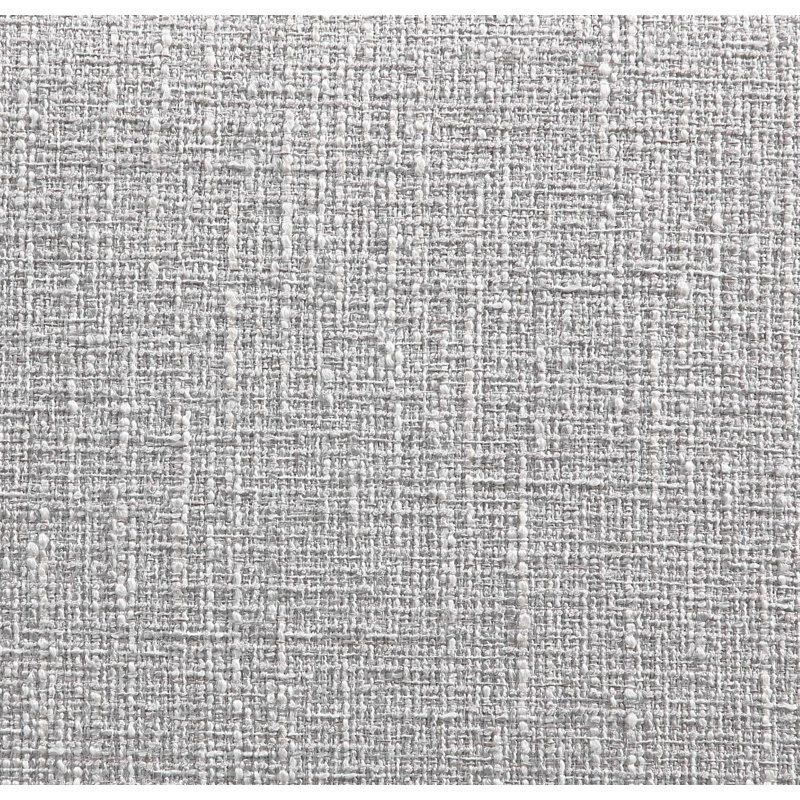 Lit tapissier en tissu texturé Fira Daliah, Tissu texturé en lin gris, Grand