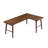 Nut-Brown L Shape Solid wood pine wood Desk