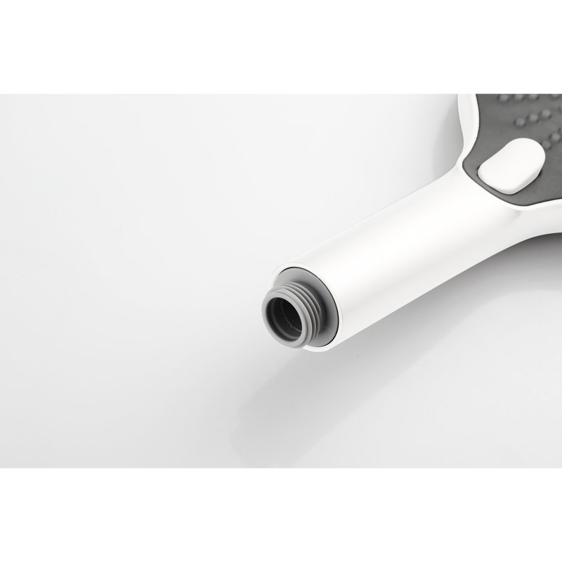 Robust Stainless Steel Handheld Shower, 69-inch Hose, 28-inch Slide Bar, Functional Spray Functions, White Appearance Shower With Bar And Options, Adjustable Height, Finish
