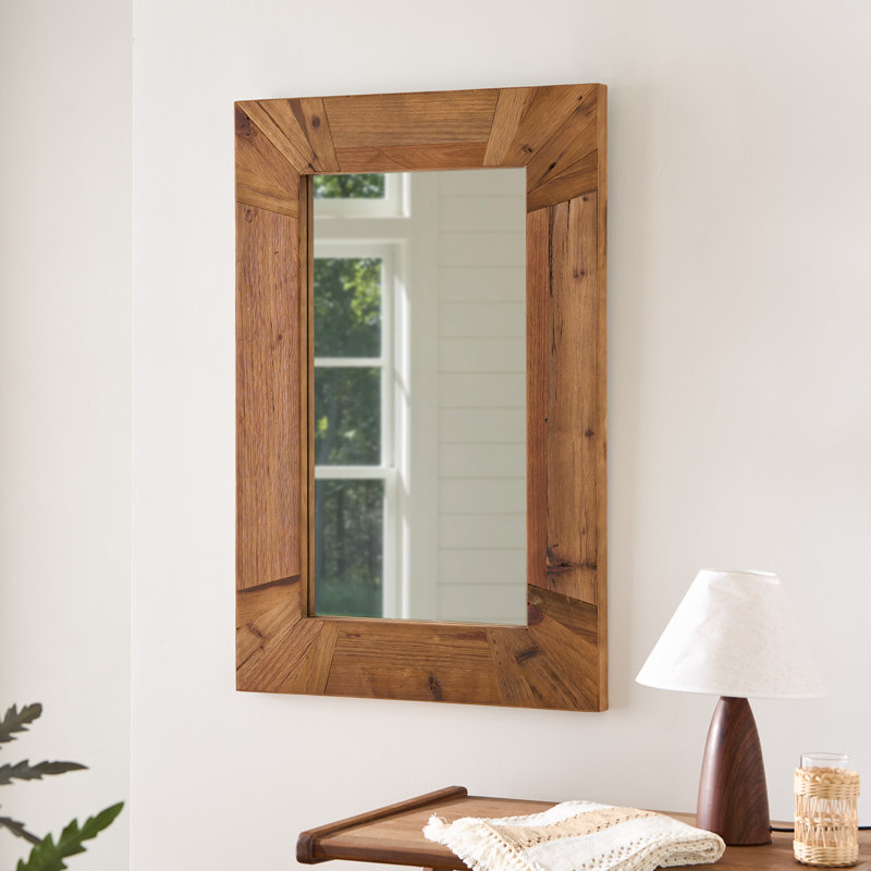 Solid Wood Rectangle Mirror