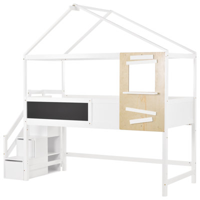 Glenloft European Single (90 x 200 cm) Storage Kids Bed