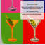 Martini Glasses Pop Art Wallpaper