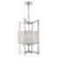 Lustre géométrique unique à 4 lumières avec accents de cristal Belisle-2019611003-2019610997