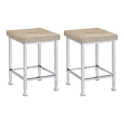 Tabouret en velours Maywood