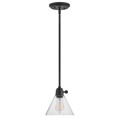 Arti 7.75-in Pendant Light with On/Off switch