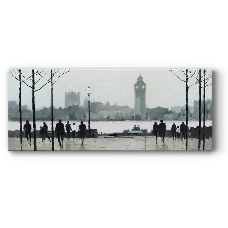 Morning London sur impression sur toile, H 20 po x l 50 po x P 1,5 po