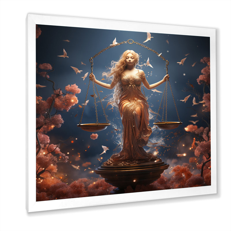Spiritual Balance II sur impression sur toile, Cadre photo blanc, H 24 po x l 24 po x P 1 po