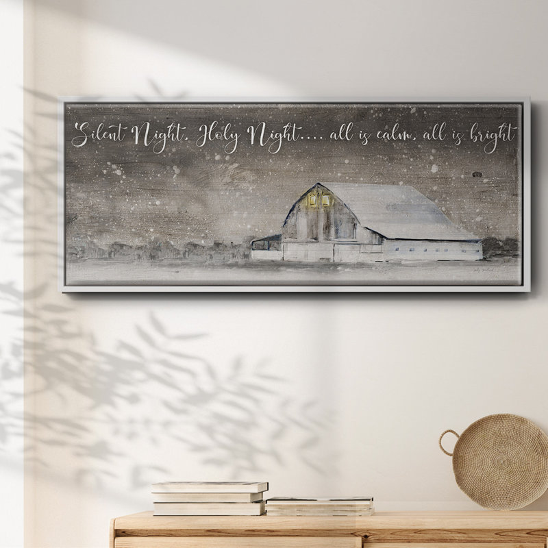 Silent Night- Framed Canvas, 24" H x 60" W