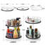 Sorbus transparent Lazy Susan - Organisateur de cuisine rotatif - 2 niveaux