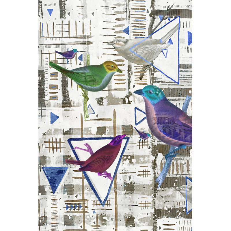 Bird Intersection III - Painting, 122 cm H x 81 cm W, Wrapped Canvas