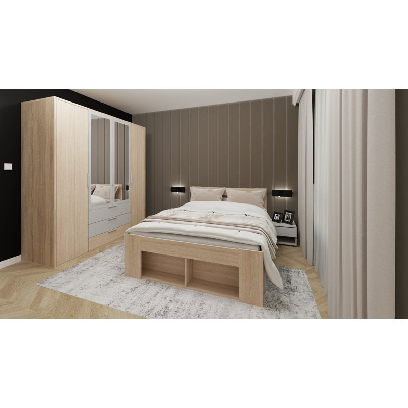 Romahn Piece Bedroom Set,  Kingsize - (160 x 200 cm)