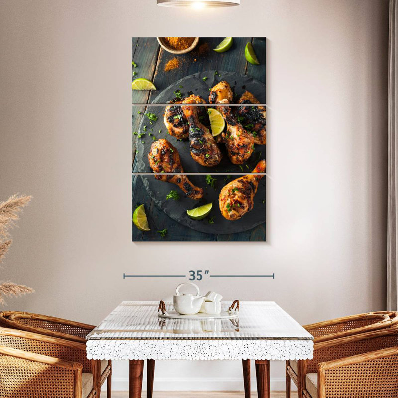 Yarlin Jamaican Jerk Chicken, 50" H x 32" W