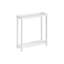Tables de bout étroites peu encombrantes avec tablette, ensemble de 2-590128445